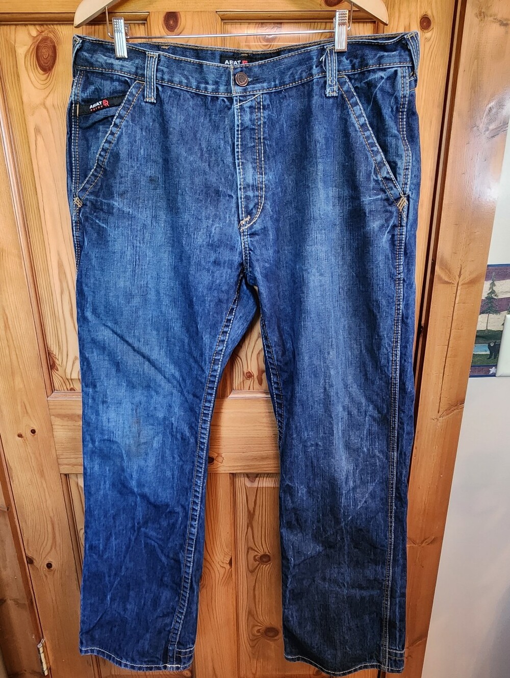 Men's Ariat FR M4 Workhorse Relaxed Fit Bootcut Jeans - Size 38/34